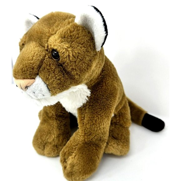 Wild Republic Mountain Lion Realistic Plush Wild Cat Animal Stuffed Toy K&M 10" - Picture 5 of 12